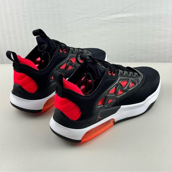 Jordan Air Jordan Max 200 Black & Bright Crimson Sneakers Women’s Size 10 EUR 42 - Picture 8 of 11